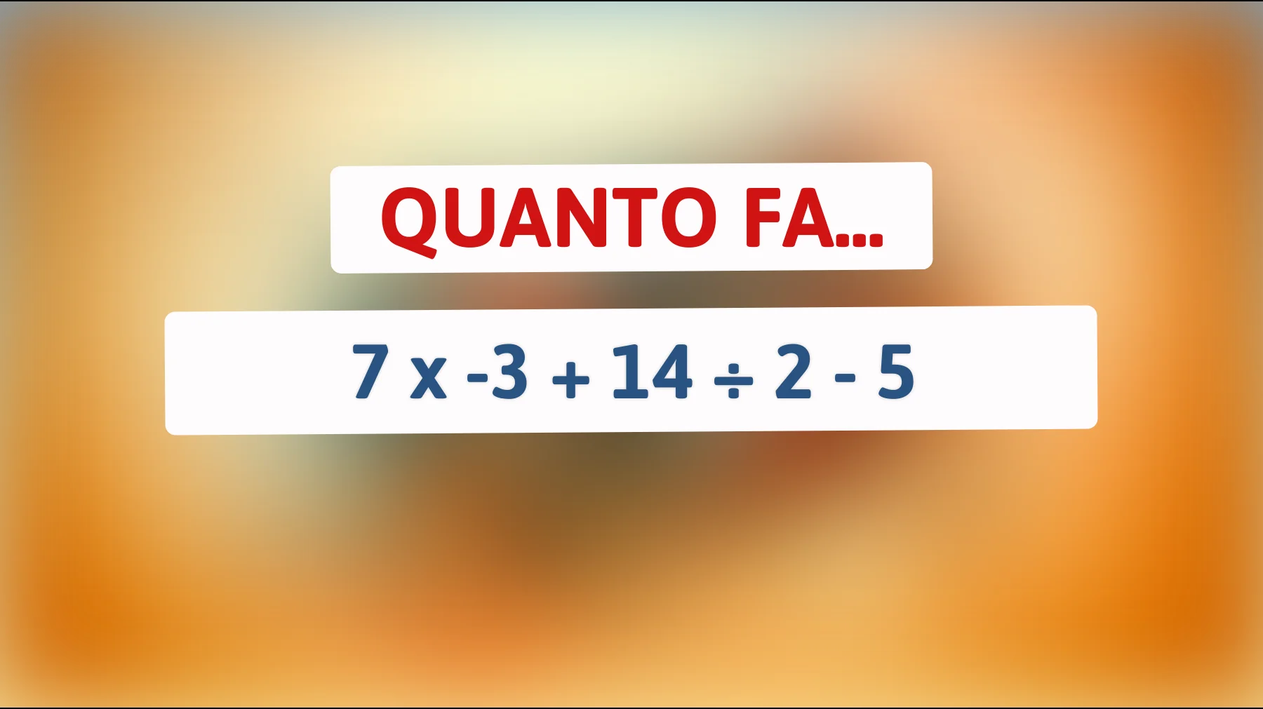 Riesci a risolvere questo enigma matematico che sta mettendo alla prova i cervelli più brillanti? Provaci e scopri se sei un vero genio!"